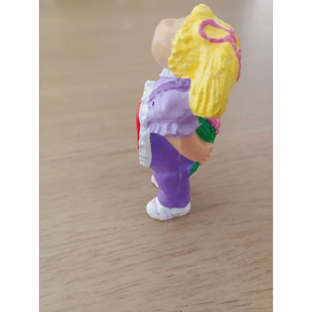 Vintage 1984 Cabbage Patch Kids Blonde Girl PVC Figurine I Love You